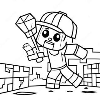 Minecraft Steve Kaivamassa Timantteja Varityskuva 126238-60012