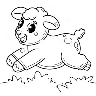 Leikkisa Lammas Hyppaava Varityskuva 127529-61143