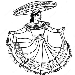 Perinteinen Meksikolainen Tanssija Varityskuva 127582-61058