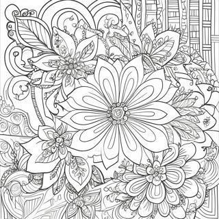 Monimutkaiset Kukkakuviot Varityskuva 127605 61195