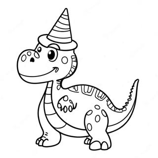 Ystavallinen Dinosauruksen Juhlapaahineessa Varityskuva 130330 63325