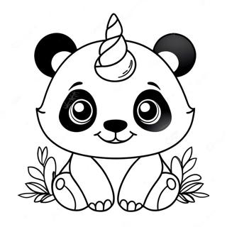 Yksisarvinen Panda Varityskuva 130789-63671