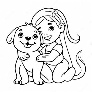 Leikkisa Iso Sisar Koiranpentu Varityskuva 131309-64084