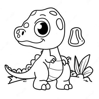 Dinosaurukset Nimillä Värityssivut