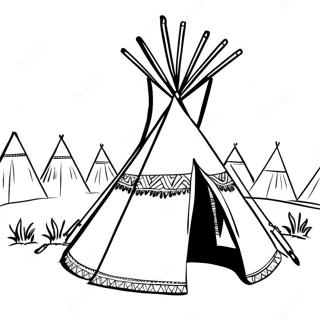 Teepee Värityskuvat