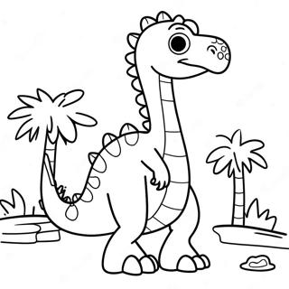 Piirretty Therizinosaurus Varittamissivu 134624-66654