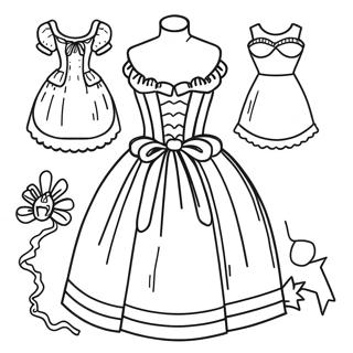 Paper Doll Dress Up Värityskuvat