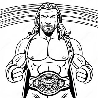 Dynaaminen Triple H Joka Pitaa Kahta Vyota Varityskuva 134984-66935