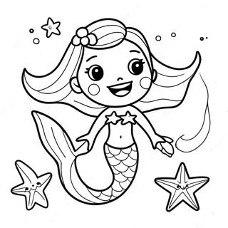 Leikkisa Merenneito Meritahtien Kanssa Varityskuva 135492-67327