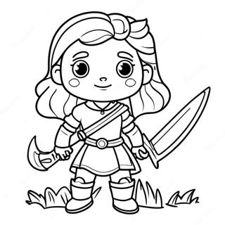 Rohkea Fantasia Tytto Miekalla Varityskuva 137338-68918