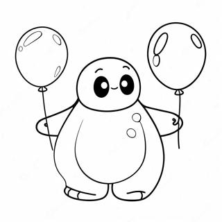 Sopo Baymax Ilmapallon Kanssa Varittamissivu 138439-69773