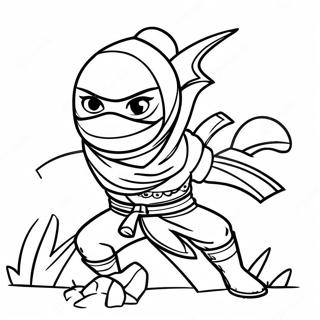 Salaperainen Ninja Varjoissa Varityskuva 14151-3087