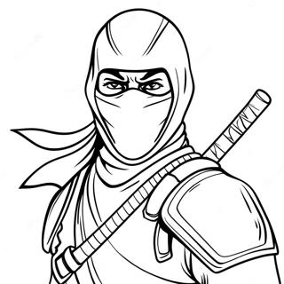Salaperainen Ninja Varjoissa Varityskuva 14151-3088