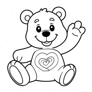 Iloinen Care Bear Karhu Varityskuva 18526-4041