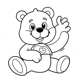 Iloinen Care Bear Karhu Varityskuva 18526-4044