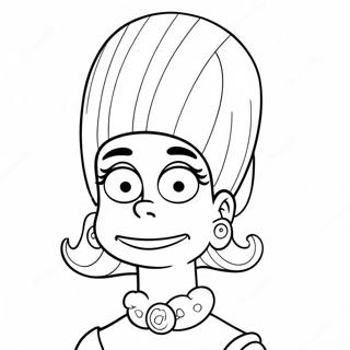 Marge Simpson Sinisilla Hiuksilla Varityskuva 19447-4246