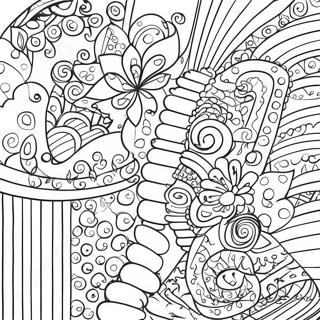 Rohkeat Raidalliset Kuviot Varityskuva 22749 4976