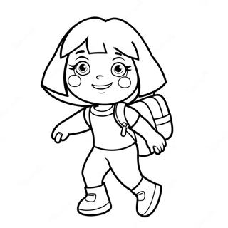 Dora Tutkimusmatkailija Reppunsa Kanssa Varityskuva 24532-5346