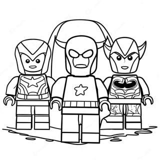 Lego Avengers Värityskuvat