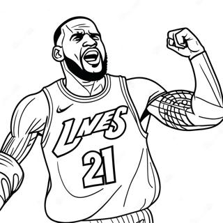 Lebron James Toiminnassa Varityskuva 28308-6158