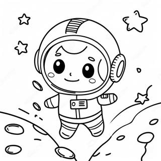 Sopo Astronautti Leijumassa Avaruudessa Varityskuva 29950-6515