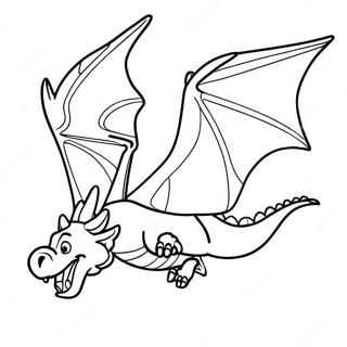 Salaperainen Lohikaarme Lentamassa Varityskuva 31186-6802