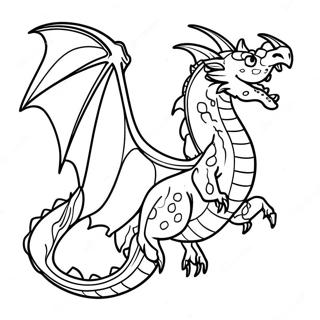 Salaperainen Lohikaarme Lentamassa Varityskuva 31186-6804