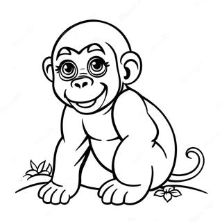 Leikkisa Gorillanpentu Varityskuva 35154-7680