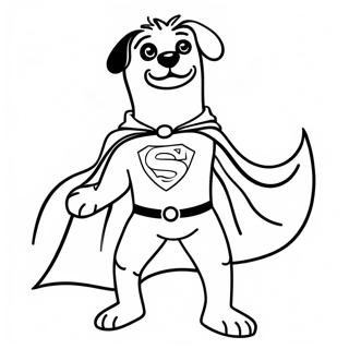 Dog Man Superhero Viitassa Varityskuva 37076-8104