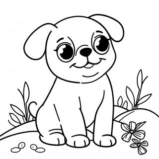 Leikkisa Pug Pentu Varityskuva 37359-8156