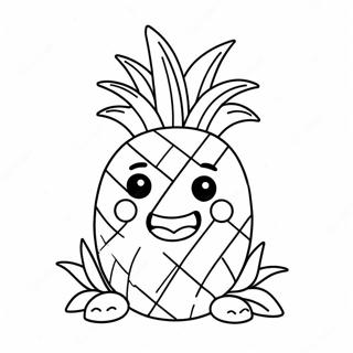 Sopo Sarjakuvamainen Ananas Varityskuva 39911-8716