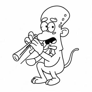 Squidward Soittaa Klarinettia Varityskuva 41447-9055