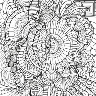 Yksityiskohtainen Mosaiikkimandala Varityskuva 42367-9271