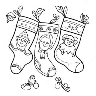 Joulusukat Värityssivut