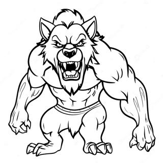 Pelottava Ihmissusi Nousemassa Varjoista Varityskuva 44977-9849