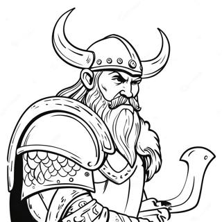 Viikinki Soturi Kirveella Varityskuva 47190-10316