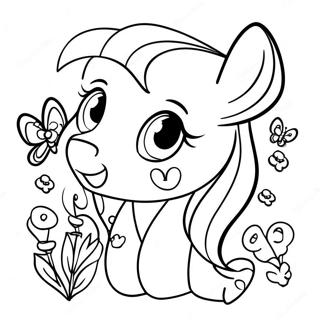 Fluttershy Varikkaiden Perhosten Kanssa Varityskuva 47284-10334