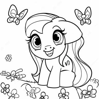 Fluttershy Varikkaiden Perhosten Kanssa Varityskuva 47284-10336