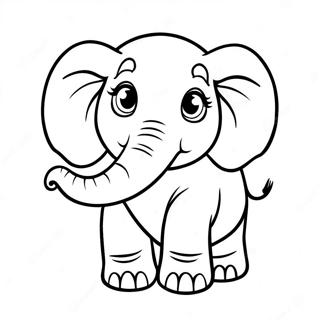 E On Elefantti Aakkosvarityskuva 48104-10527