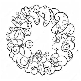 Leikkisa Joulukranssi Karkkitangoilla Varityskuva 49438 10824