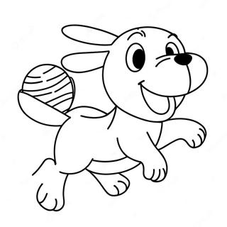 Iloinen Pluto Jahtaa Palloa Varityskuva 52756-11548