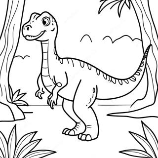 Allosaurus Viidakossa Varityskuva 55161-12084