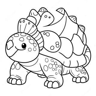 Ankylosaurus Värityskuvat