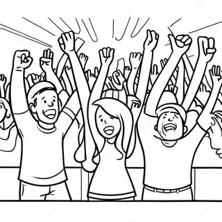 Innostuneet Fanit Kannustamassa Pelissa Varityskuva 6177-2142