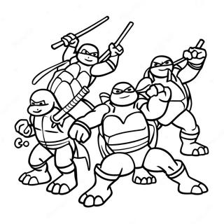 Ninja Turtles Värityskuvat