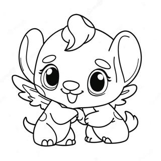 Leikkisa Stitch Ja Angel Varityskuva 66632 14573