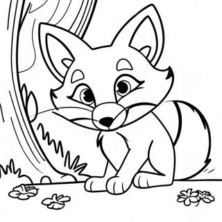 Ovela Kettu Kurkistamassa Varityskuva 6742-1669