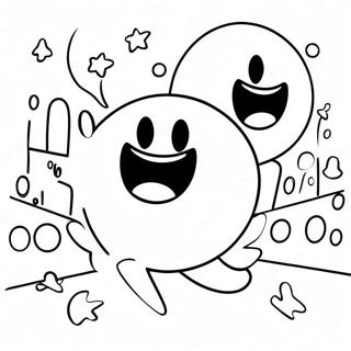 Iloinen Pacman Jahtaamassa Haamuja Varityskuva 70597-15460