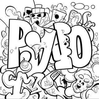 Elava Gangsteri Graffiti Kirjaimet Varittamissivu 71405 15641