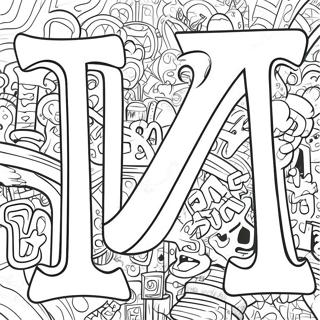 Elava Gangsteri Graffiti Kirjaimet Varittamissivu 71405 15642